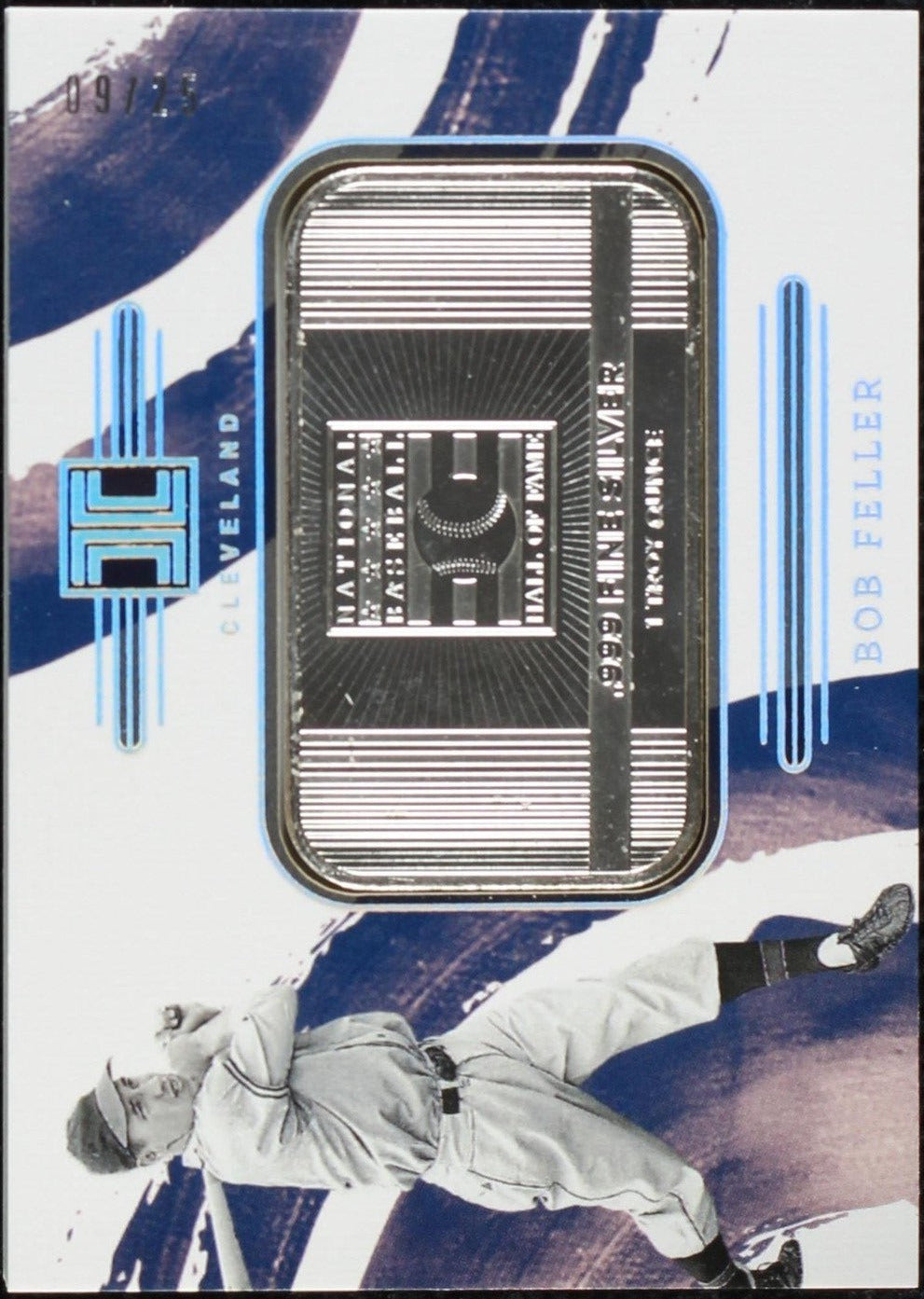 2024 Panini Impeccable - Bob Feller Cooperstown Logo .999 Fine Silver /25